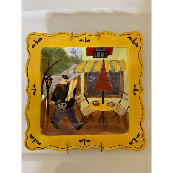 JENNIFER BRINLEY CERTIFIED‎ INTERNATIONAL FRENCH Cafe 11.5" Yellow - Picture 2 of 5